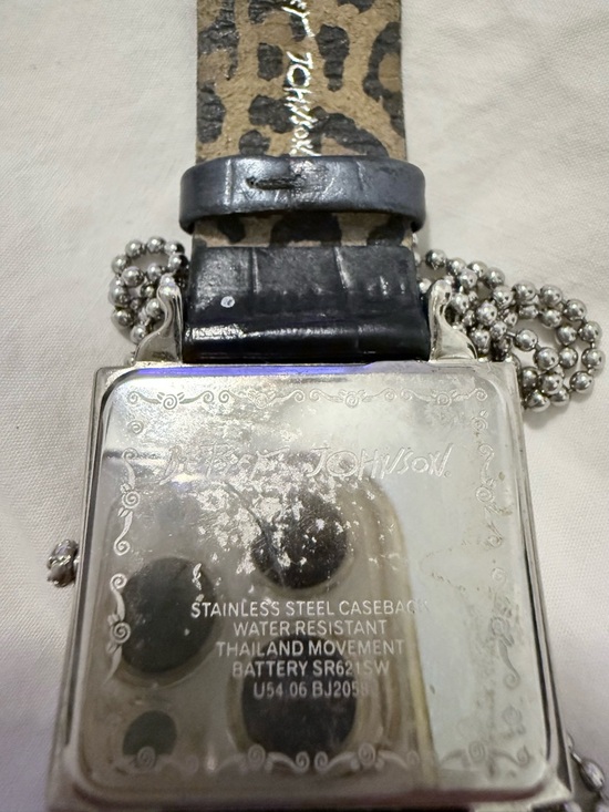 Betsey Johnson Vintage Crystal Skull & Crossbones Watch main image 6